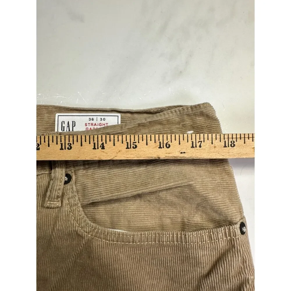 Gap Straight Gapflex Khaki Corduroy Pants, Men's 36